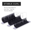 Cashmere Fauxmink Matte Black Luxury Volume Individual Eyelash Extensions 0.05mm - Image 4