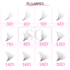 10D Long Stem Premade Volume Fans 120 Fans 8MM-15MM Mixed 120 Fans 8MM-15MM Mixed - Image 4