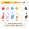 Rainbow Colored Lash Volume Eyelash Extensions 0.07mm - Image 3