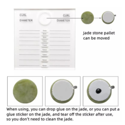 Alternative view of Eyelash Extension Double Glass Lash and Glue Holder Pallet
