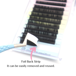Alternative view of Cashmere Fauxmink Matte Black Luxury Volume Individual Eyelash Extensions 0.07mm