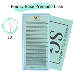3D Long Stem Premade Volume Fans 120 Fans 8MM-15MM Mixed