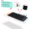 Cashmere Fauxmink Matte Black Luxury Volume Individual Eyelash Extensions 0.05mm - Image 3