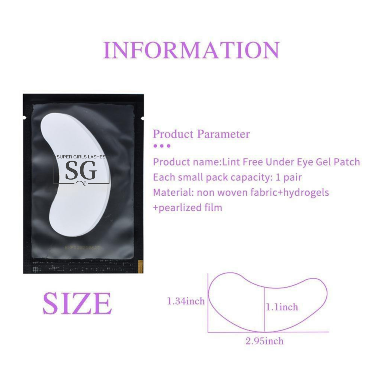 Alternative view of Eye Patch (25pairs/50pcs)