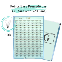 10D Large Tray Pointy Base Premade Volume Fans 320 Fans 16 Lines 8MM-15MM Mixed