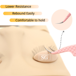 Alternative view of SG-A5 Pink Diamond Dust Dolphin Mega Volume Lash Tweezers