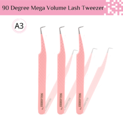SG-A3 90 Degree Pink Diamond Dust Mega Volume Lash Tweezers
