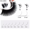 Black Pearl Luxury Volume Individual Eyelash Extensions 0.07mm - Image 4