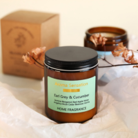 Amber Glass Candle - Image 6