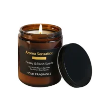 Amber Glass Candle - Image 4