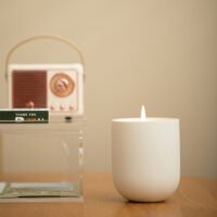 Alternative view of White Ceramic Candle