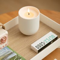 White Ceramic Candle - Image 4