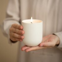 White Ceramic Candle - Image 5