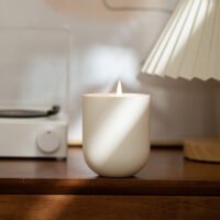 White Ceramic Candle - Image 3