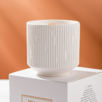 Alternative view of Fluted Ceramic Candle