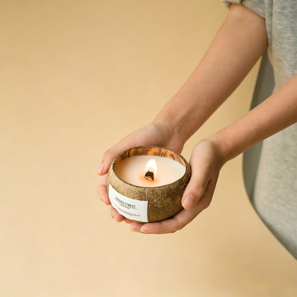 Coconut Shell Candle - Image 2
