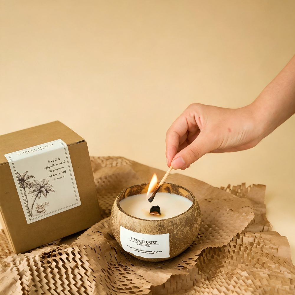 Coconut Shell Candle - Image 3