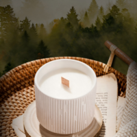 Fluted Ceramic Candle - Image 3