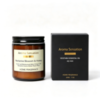 Amber Glass Candle