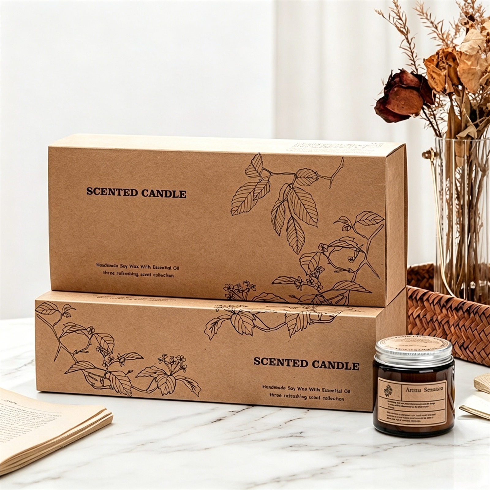 Triple Amber Candle Gift Set - Image 7