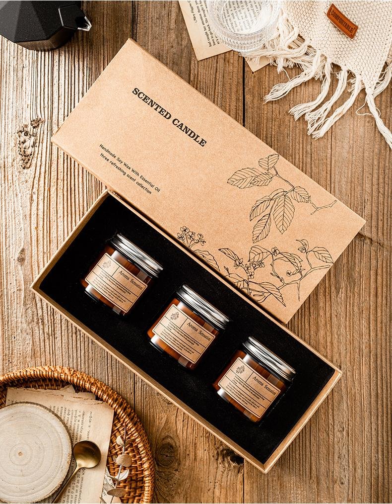Triple Amber Candle Gift Set - Image 9